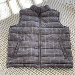 NWT Gap Gray Quilted Men's Vest